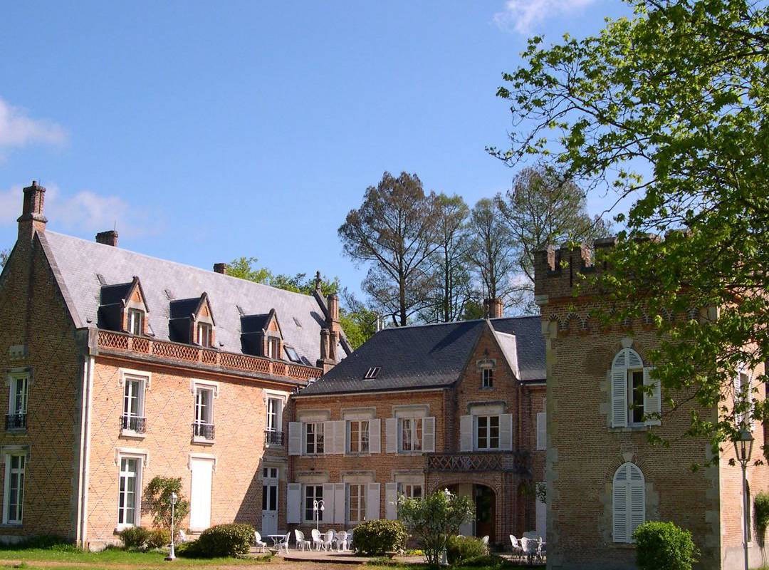 Facade chateau hotel en Sologne